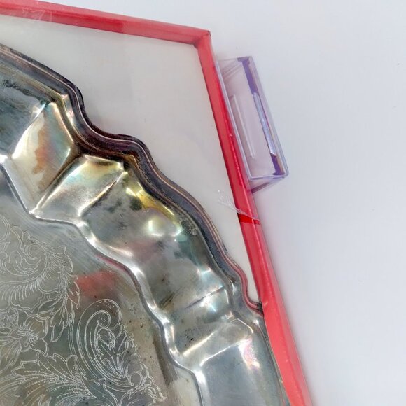 Mrs Fields Cookie Book and International Silver Company Silverplated Tray Set - Picture 4 of 7